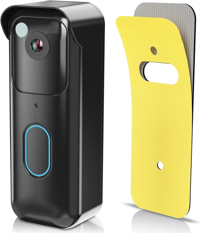 Pyfhy No-Drill Adhesive Doorbell Mount Compatible with Blink Doorbell (2nd Gen), Door Mounting Holder Bracket Accessories, Not Block Motion Sensor Anti-Theft Camera Mount for Home, Apartment, Office, School - Image 1